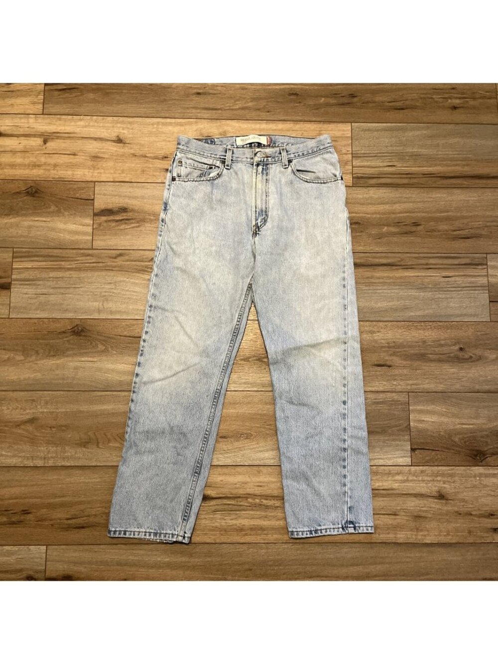 Men's Levis 505 Regular Fit Denim Jeans SZ 34x30 Blue Cotton Distressed 2000s